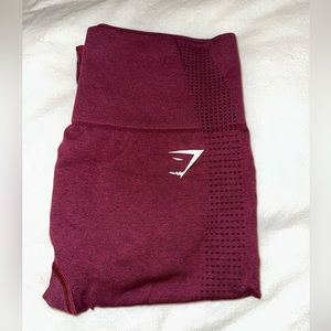Gymshark leggings - red/maroon